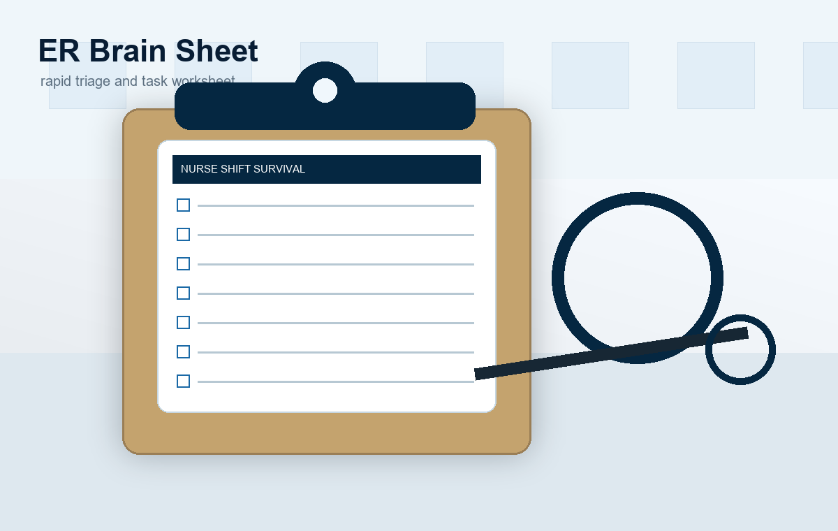 ER brain sheet rapid triage worksheet preview
