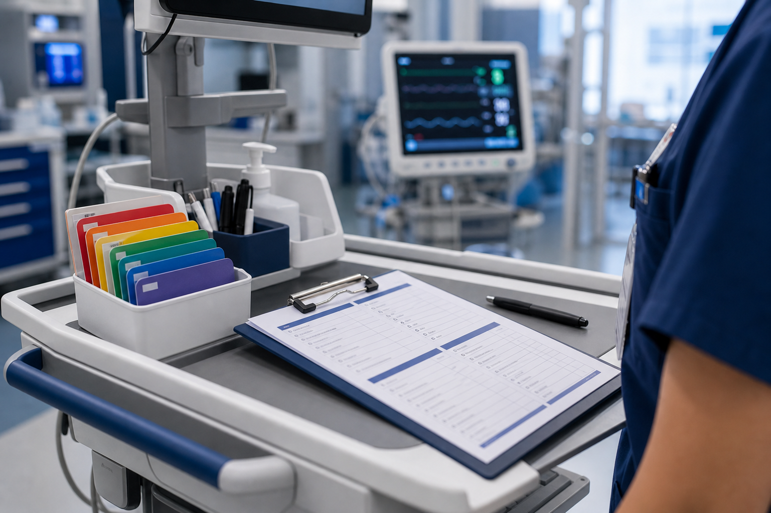 Scrubs and Sanity Planner calm nurse workspace preview