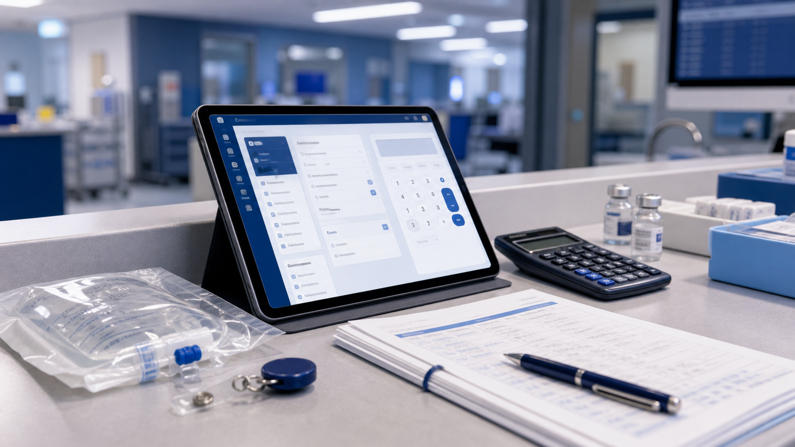 Clinical tools calculator and SBAR interface preview